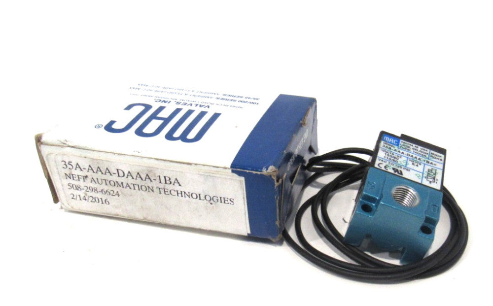 NEW MAC VALVES 35A-AAA-DAAA-1BA SOLENOID VALVE 35AAAADAAA1BA
