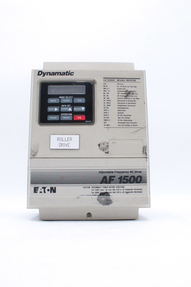 Eaton Dynamatic AF-150102-0240 AF1500 Adjustable Frequency AC Drive