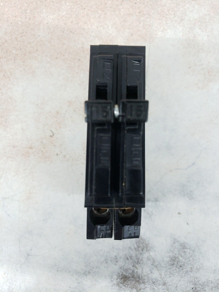 1) New Take Out! SYLVANIA TYPE A A1515 2 Pole 15/15 Amp Circuit Breaker