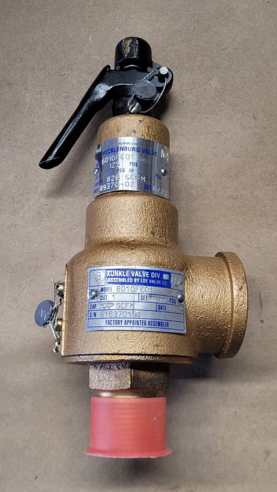 Kunkle 6010FE01 Safety Relief Valve / Mecklenburg Valve 1" / 1-1/4" NPT 125 PSIG