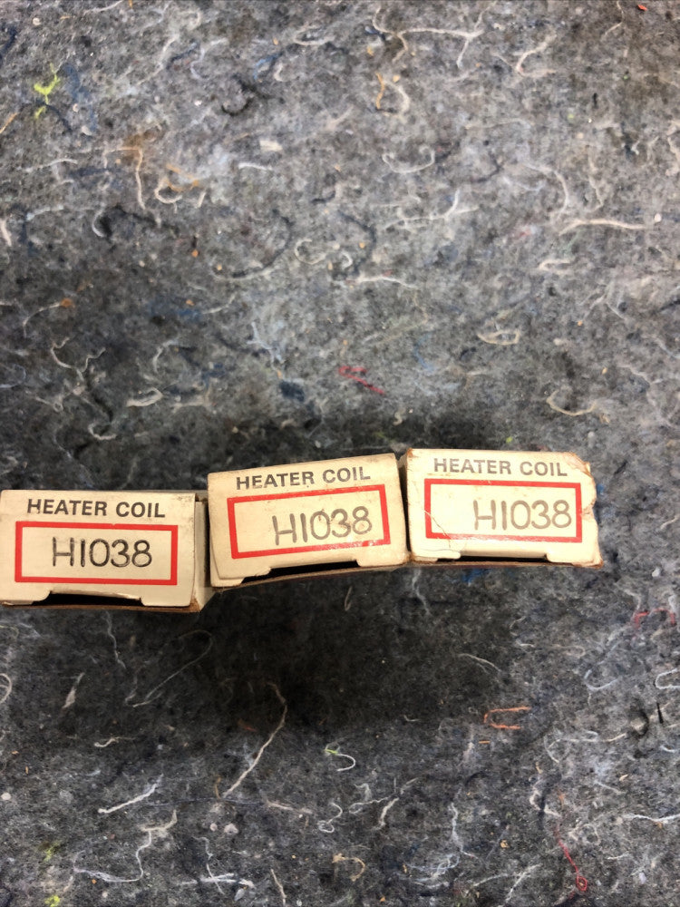 LOT of 3 CUTLER HAMMER H1038 OVERLOAD HEATER Lot Of 3