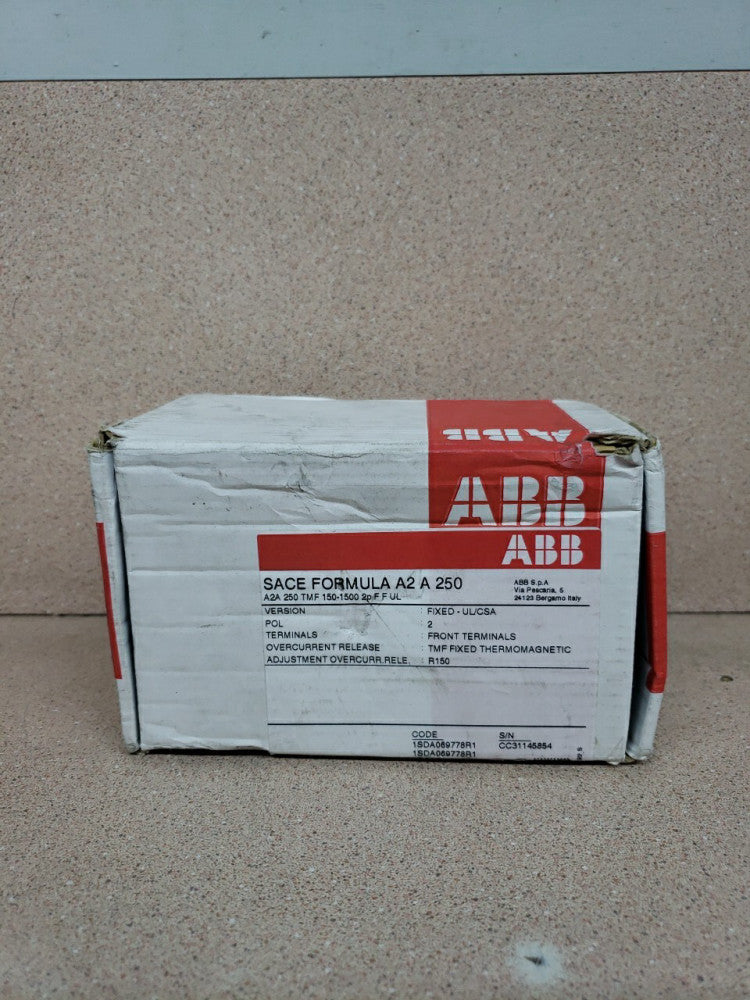 ABB SACE formula A2 A 250 150 amp breaker NEW OLD STOCK!