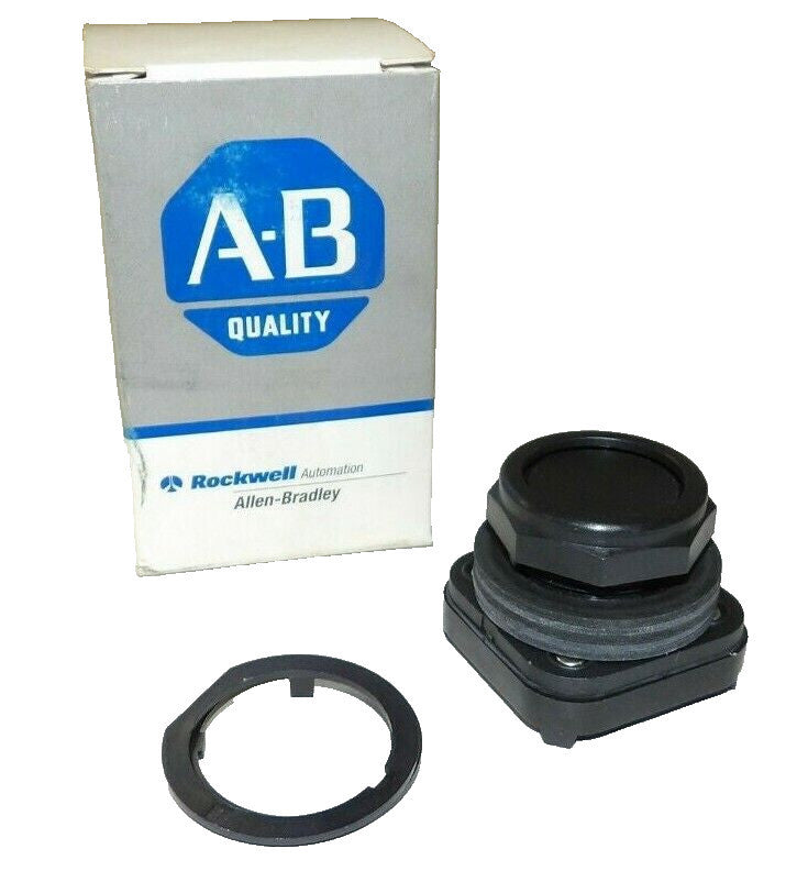 NEW ALLEN BRADLEY BOTTLESS FLUSH HEAD BLACK PUSHBUTTON 800H-AR2
