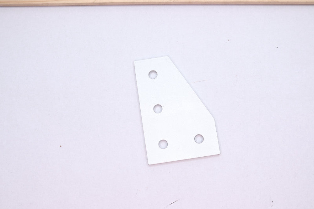 90-Deg Joining Plate Clear Anodized Aluminum 4-Hole 15JP4505