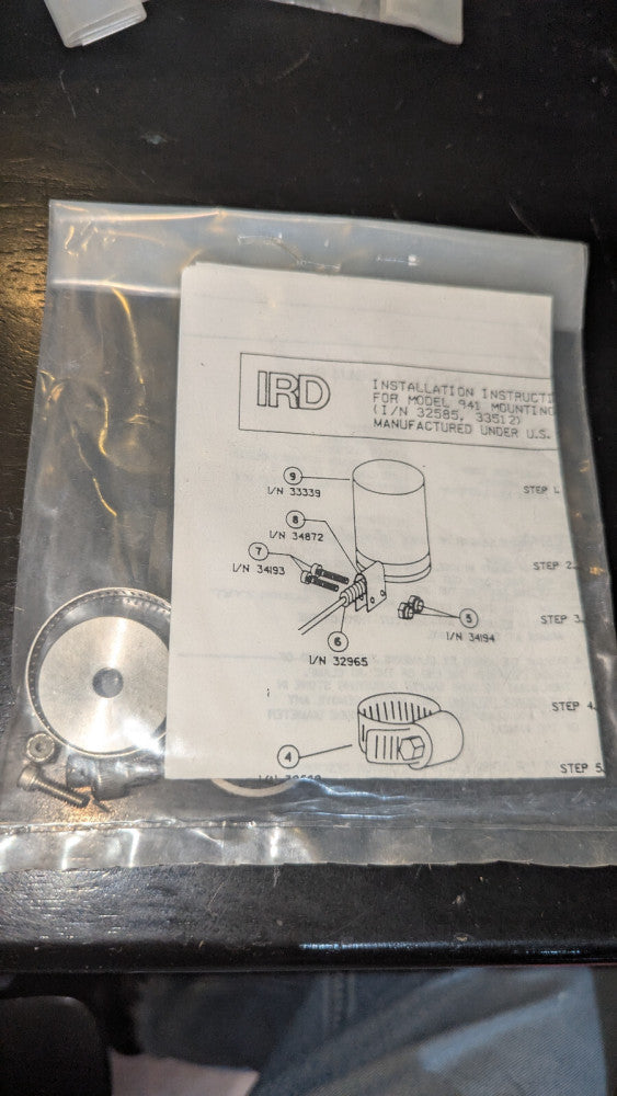 (1) IRD 941 Vibration Sensor Installation Kit (32585, 33512) NEW