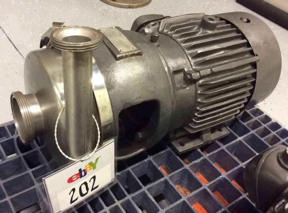 APV CREPACO 8V STAINLESS STEEL CENTRIFUGAL PUMP 3" x 1-1/2" BEVEL SEAT IN/OUT