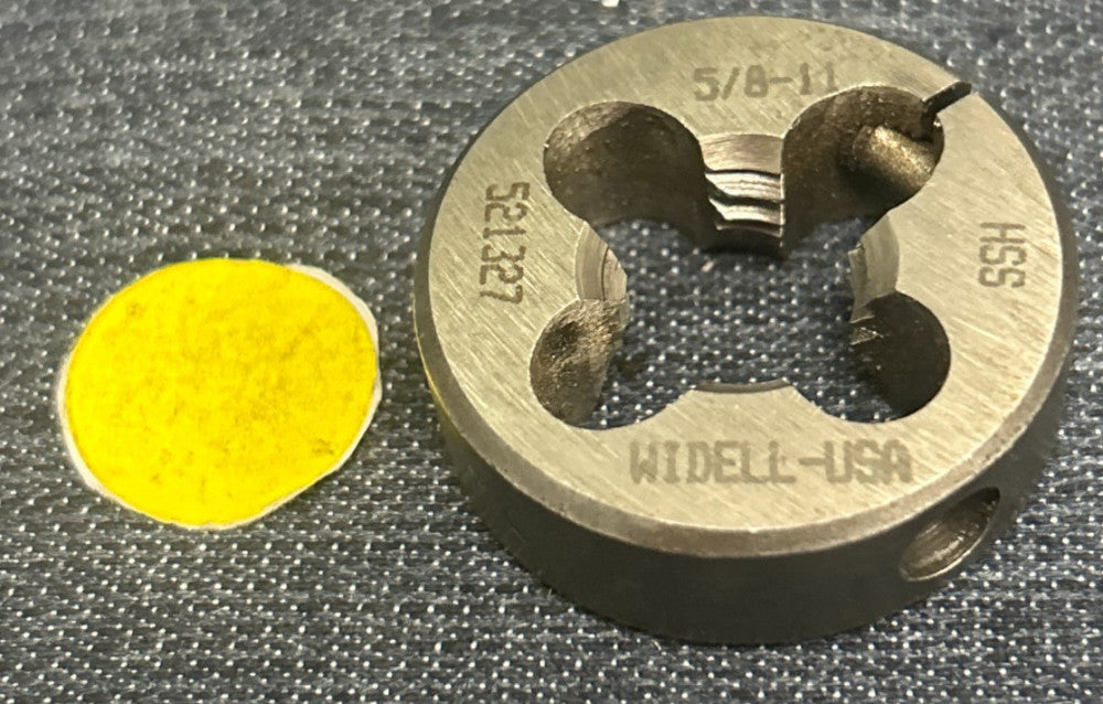 WIDELL 521327 HSS ADJUSTABLE ROUND SPLIT DIE 5/8-11