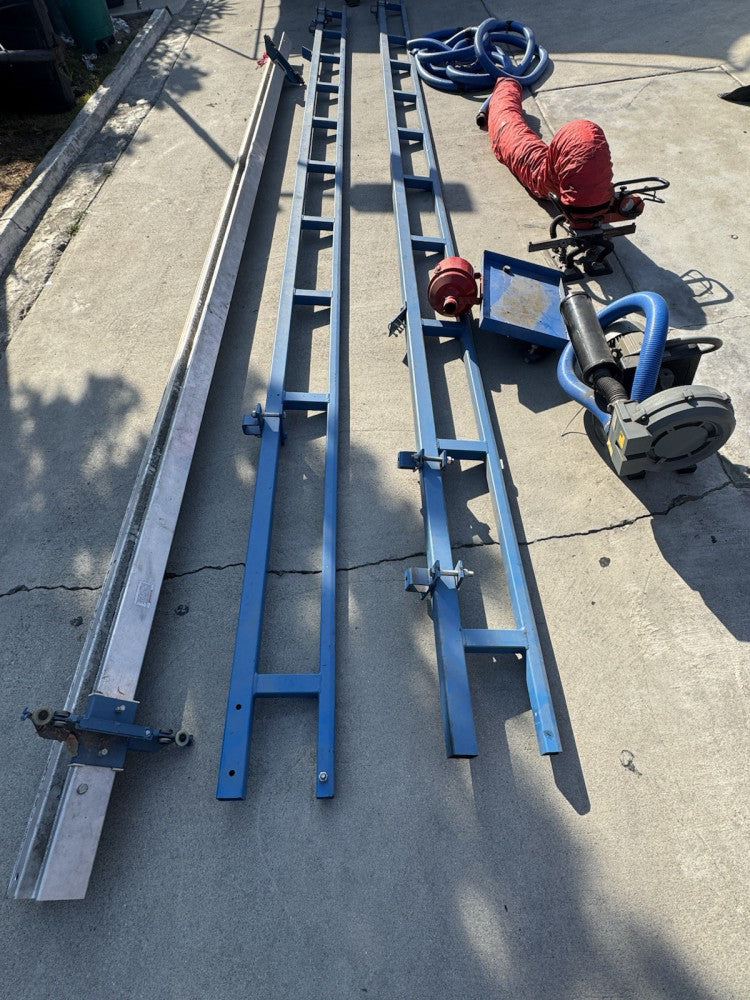 250 LBS Vacuum Lift and Trolley and Track Kit ( Golber Aluminum Trolley Set)