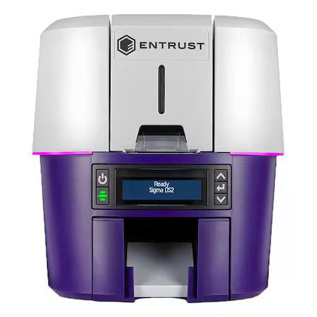 Datacard 525301-001 Id Card Printer,Gray/Purple,Single-Sided