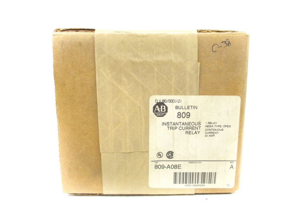 ALLEN BRADLEY 809-A08E SER. A 20A (BR/WH) NSFS