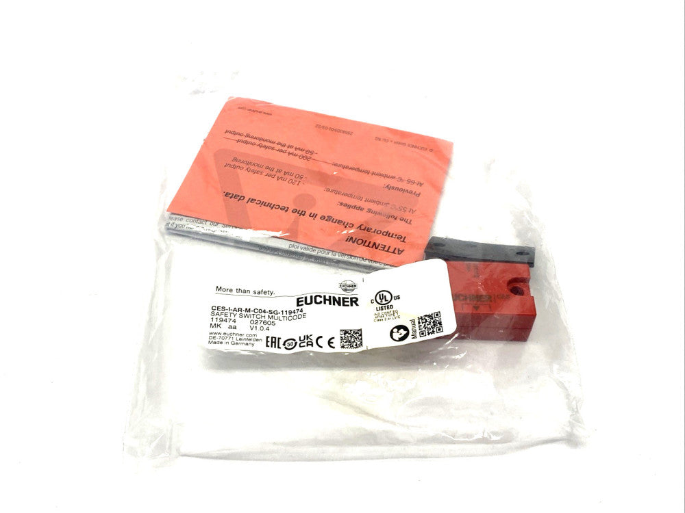 Euchner CES-I-AR-M-C04-SG-119474 Multicode RFID Safety Switch 119474