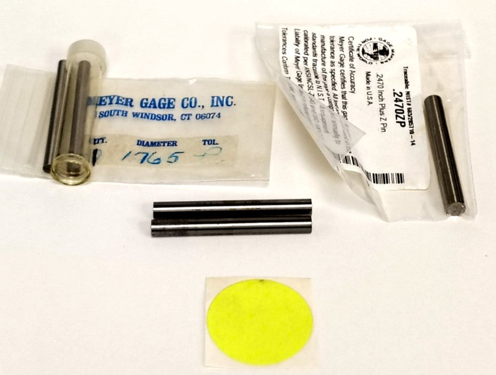 MEYER GAGE PIN .214, .176, & .247 ***LOT OF 5***