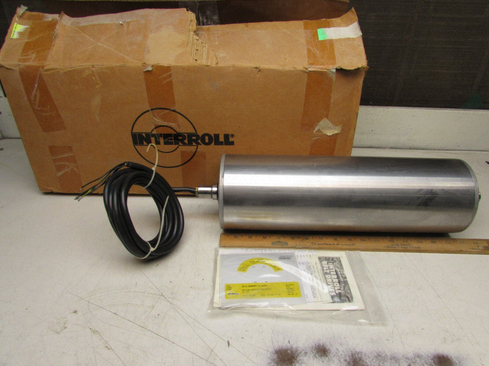 INTERROLL 138E ,DRUM MOTOR, .75 HP, 158 FPM, 460 V, 60 Hz, 3 Ph, 16", NEW IN BOX