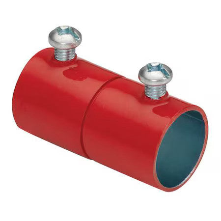 Bridgeport Fittings 243-Sr Emt Coupling, 1-1/4 In, Set Screw, Steel, Zinc