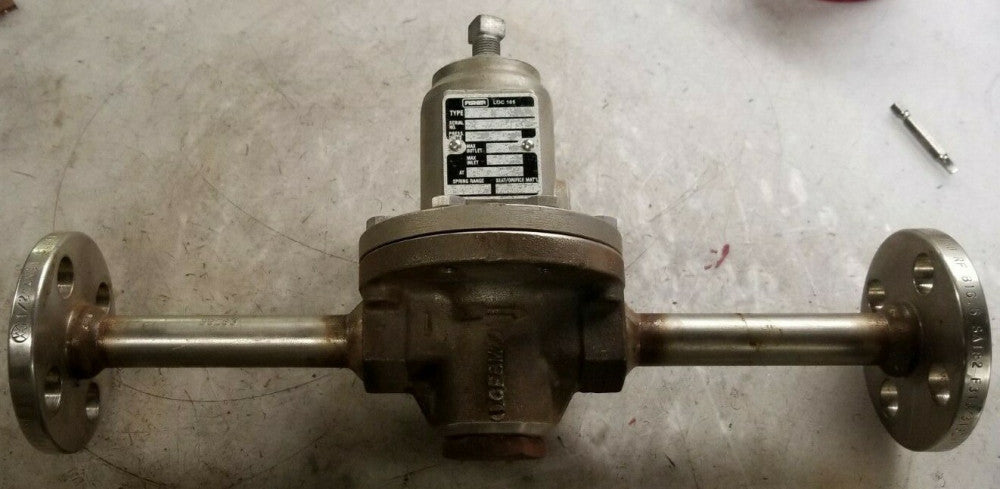 FISHER 1/2" FLANGED SS HIGH PRESSURE REGULATOR 240 PSI SPRING 24-75 95H