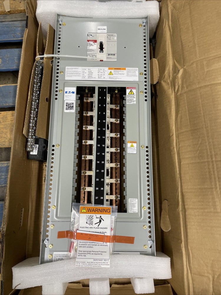 NEW EATON 225 AMP MCB 150A PANELBOARD INTERIOR 120/240 1PH 3W INTERIOR 30C