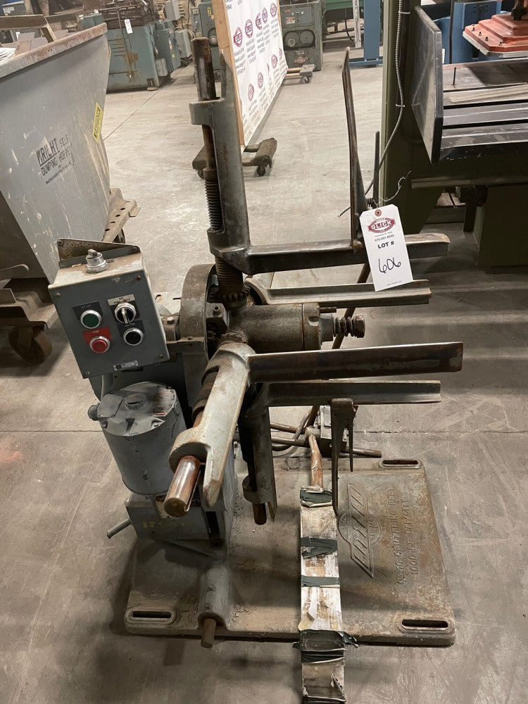 Littell No. 10 Centering Reel / Coil Unwinder 1000lbs 1/2HP 3Ph