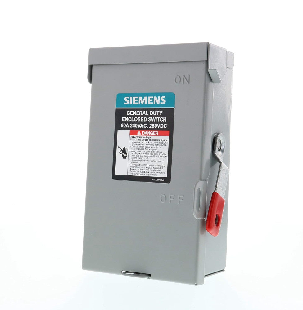 3P 60A 240V General Duty Safety Switch Indoor, Non-Fusible