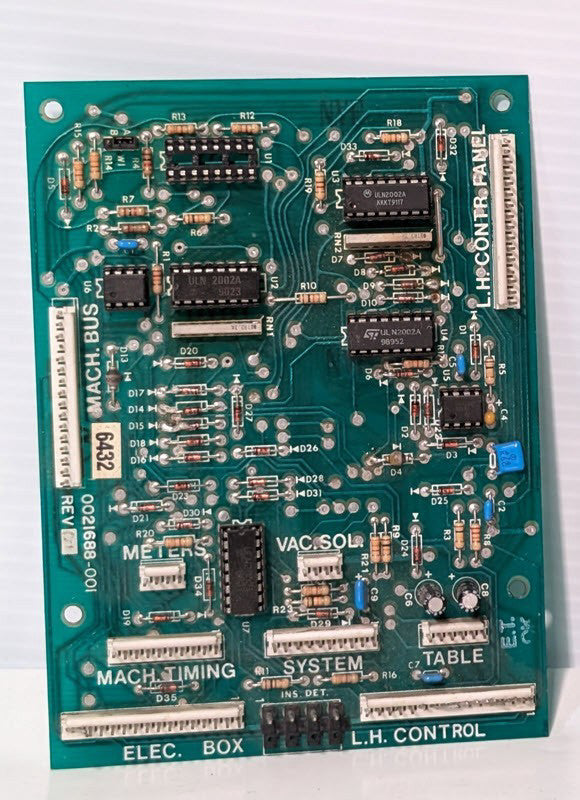 Unbranded 0021688-001 Rev. 1 PCB Assembly, Machine Timing, Controller Functions
