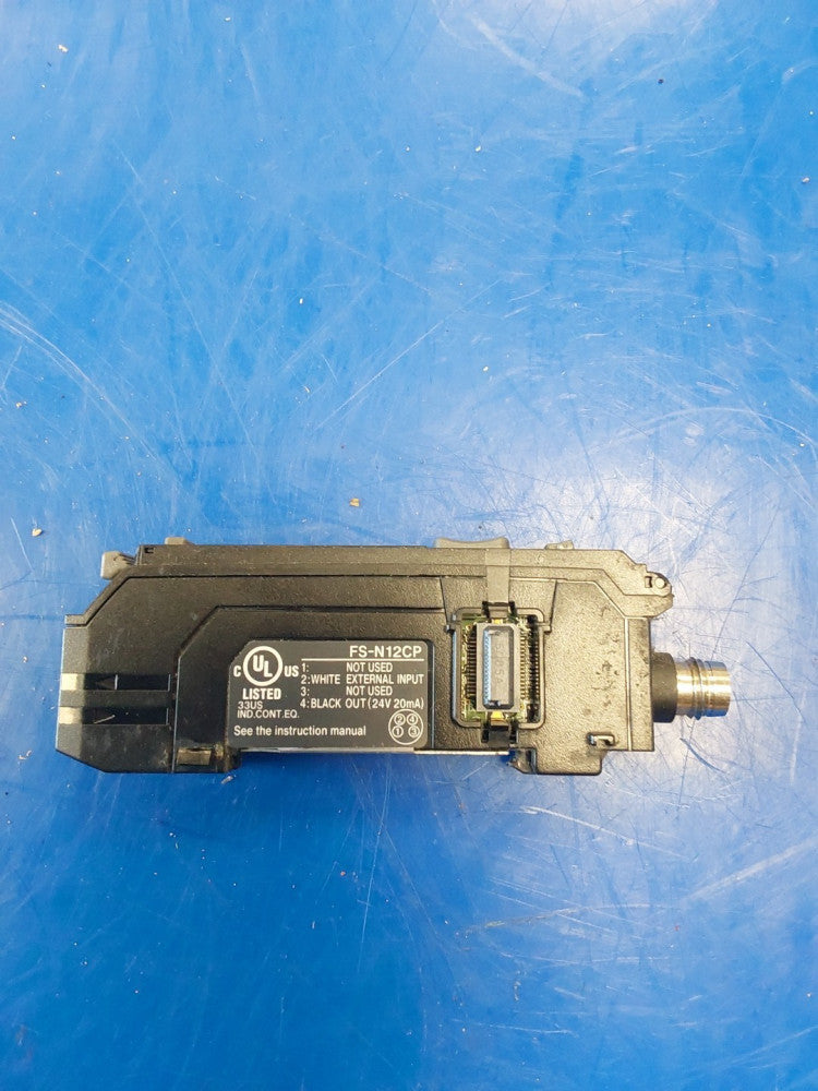 Keyence FS-N12CP Fiber Optic Sensor. E5487196B