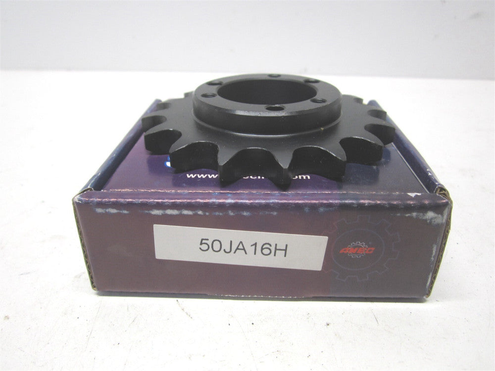 Amec (50JA16H) 16 Tooth 50 Pitch QD Bushed Bore Roller Chain Sprocket