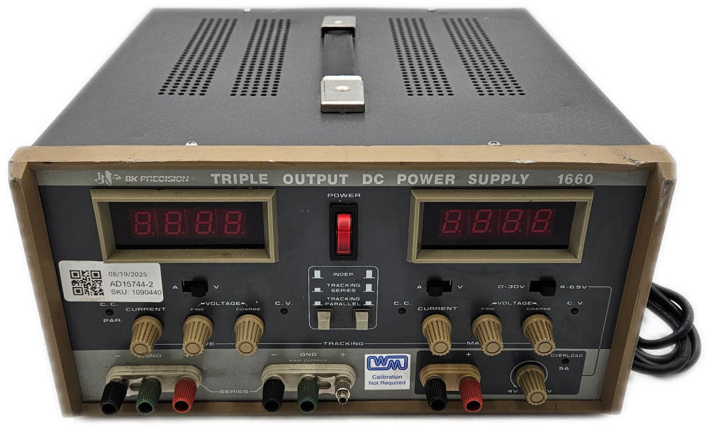 Triple Output DC Power Supply 1660 30V 2A 3 Channels