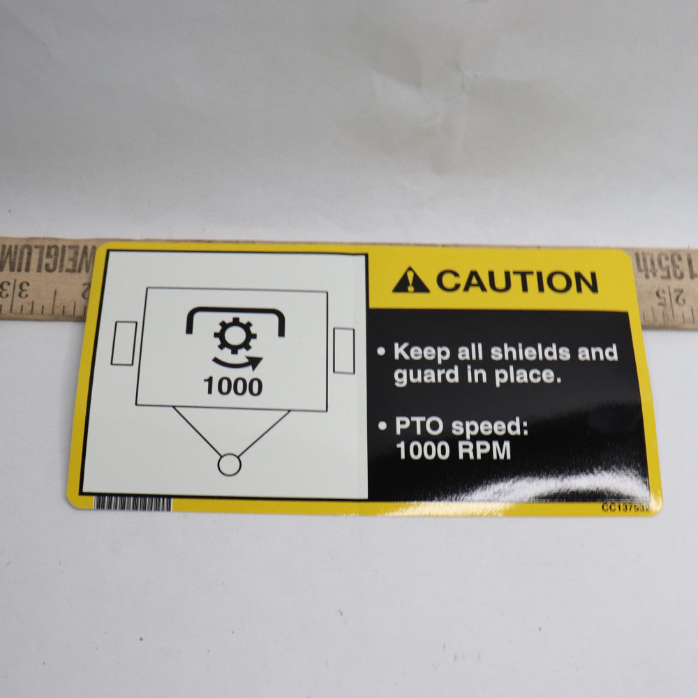 North American Decal Label CC137532