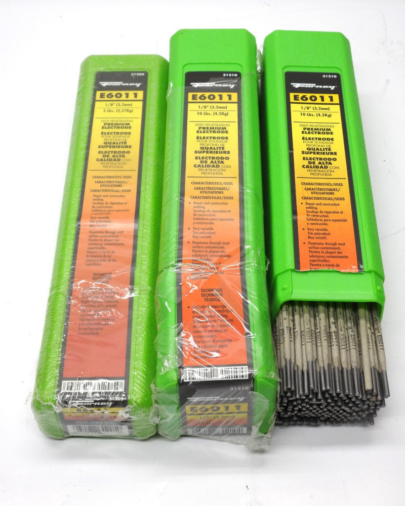 Forney E6011, STEEL ELECTRODE, 1/8 IN (25 LBS total) NEW