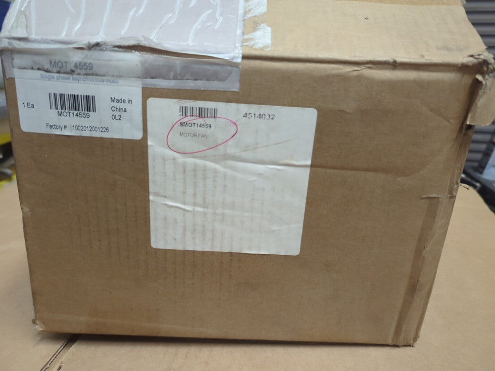 MOT14559 Fan Motor 1/2HP, 230V, 50/60Hz, 1Ph, Capacitor 10; 1075 RPM