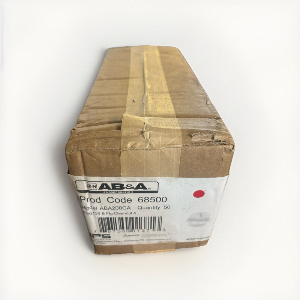 (1 BOX OF 50) NEW AB&A™ 68500 Quick-Fit Cleanout Fitting