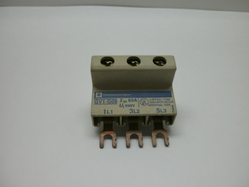 TELEMECANIQUE GV1-G09 STARTER TERMINAL BLOCK 63 AMP 3 POLE 690V