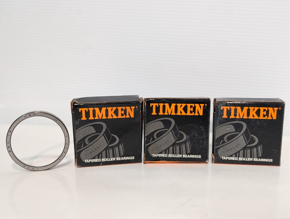 Lot of 3 Timken 13836 Tapered Roller Bearing Cup, OD: 2.5625", Width: 0.3750"