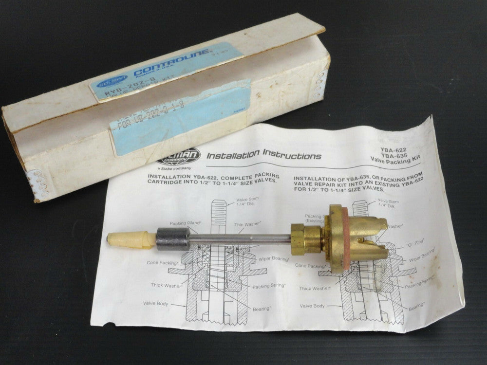BARBAR COLMAN - RYB-202-8 Valve Repair Kit, Stem & Plug Assembly (NEW in BOX)