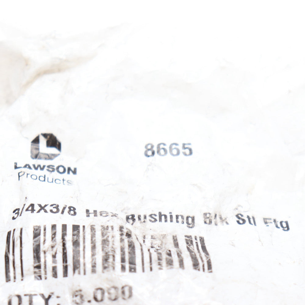 (5-Pk) Lawson Hex Bushing Steel 3/4"-14 x 3/8"-18 8665