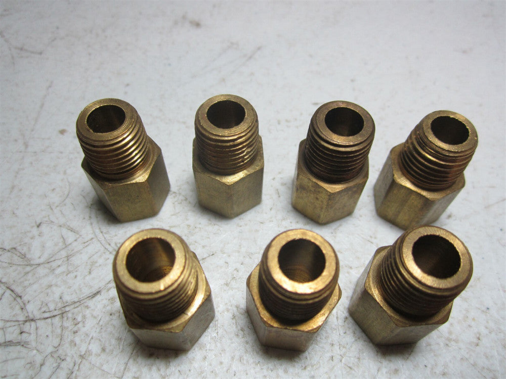 Coilhose Pneumatics (C0404) 1/4" FPT x 1/4" MPT Brass Hex Adapter - Pack of 7
