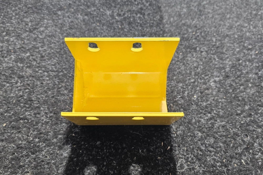 (QTY 3) Yellow Outrigger Post Protector 4" Height x 3.5" Wide x 5" Long, Steel