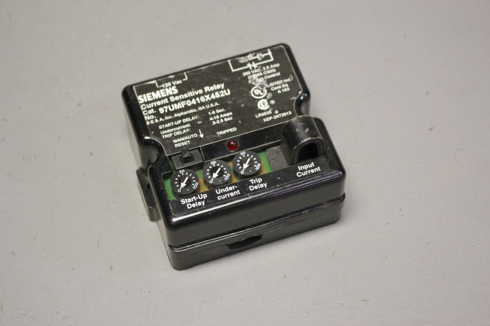 UNUSED SIEMENS CURRENT SENSITIVE RELAY 97UMF0416X452U