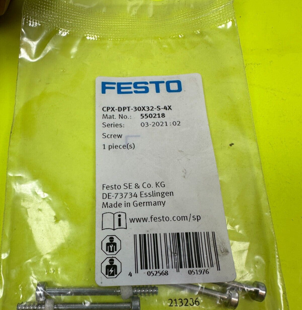 Festo 550218 Screws (4) CPX-DPT-30x32-S-4X - NEW Fast Ship from USA