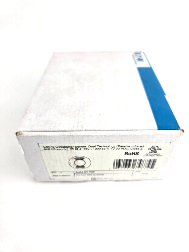 Eaton 2 Way Dual Tech Ceiling Sensor 10V-30V White AHAC-DT-1000