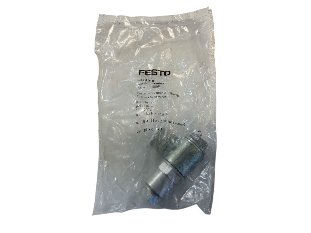 FESTO HGL-3/8-B Check Valve