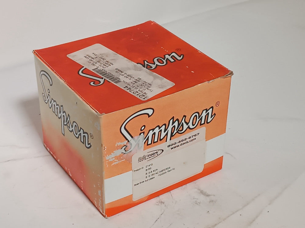 Simpson 01410 Analog Panel Meter SI/59 0-5 ACA 0-150 AC Amperes New In Box