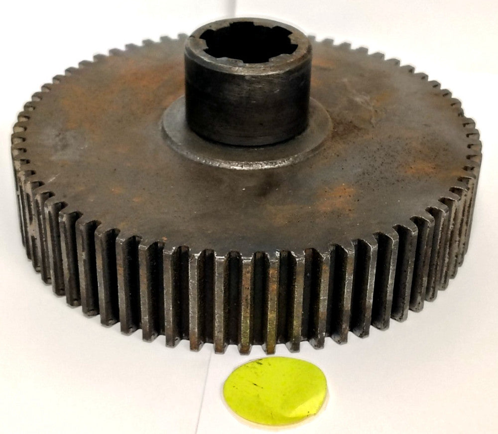 UNBRANDED PINION GEAR 65 TEETH 6-3/4" GEAR OAD 1-3/4" HUB OAD STEEL MATERIAL