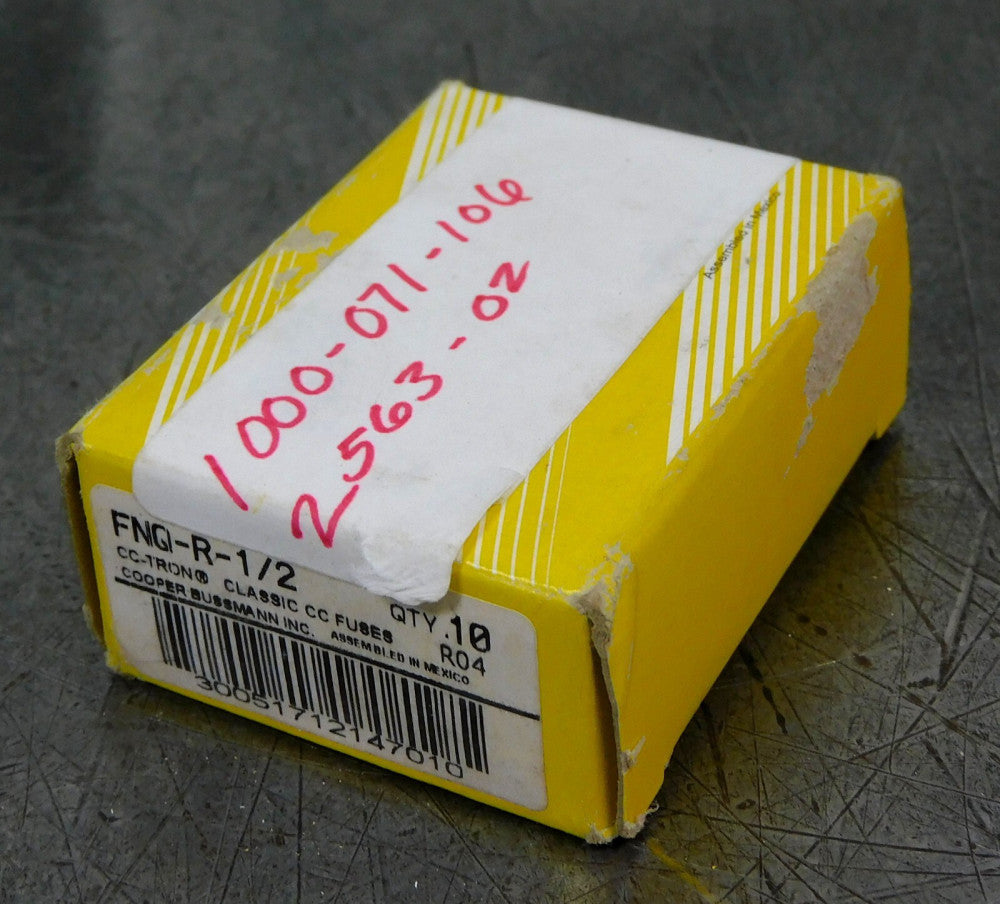 Cooper Bussmann- CC-Tron FNQ-R-1/2 Dual Element Time Delay Fuse Lot of Ten (10)
