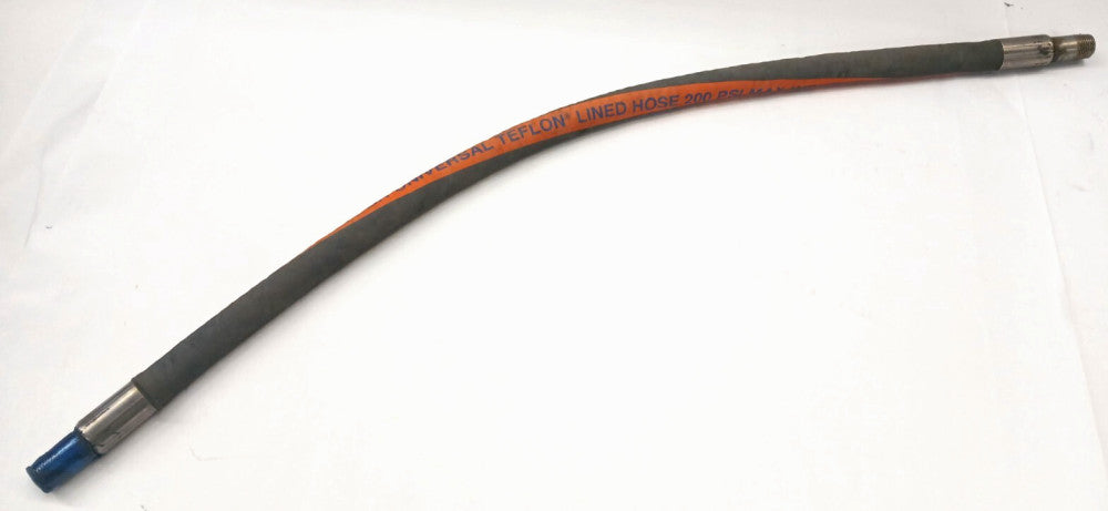 CONTINENTAL CONTITECH HI-PER LINED HOSE 200 PSI 1" DIA 2 FT LENGTH TEFLON