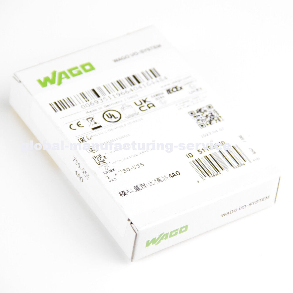 One Brand New WAGO 750-555 4 Channel analog output module