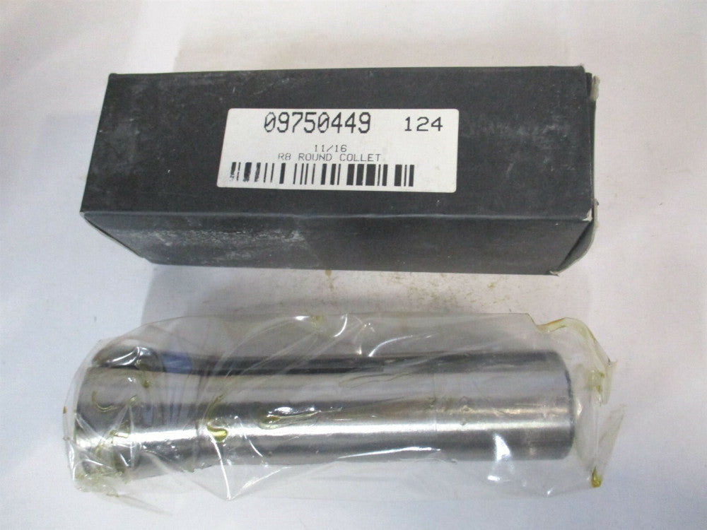 (231-4744) 11/16 Inch x 7/16-20 0.0007 Inch TIR Steel R8 Collet