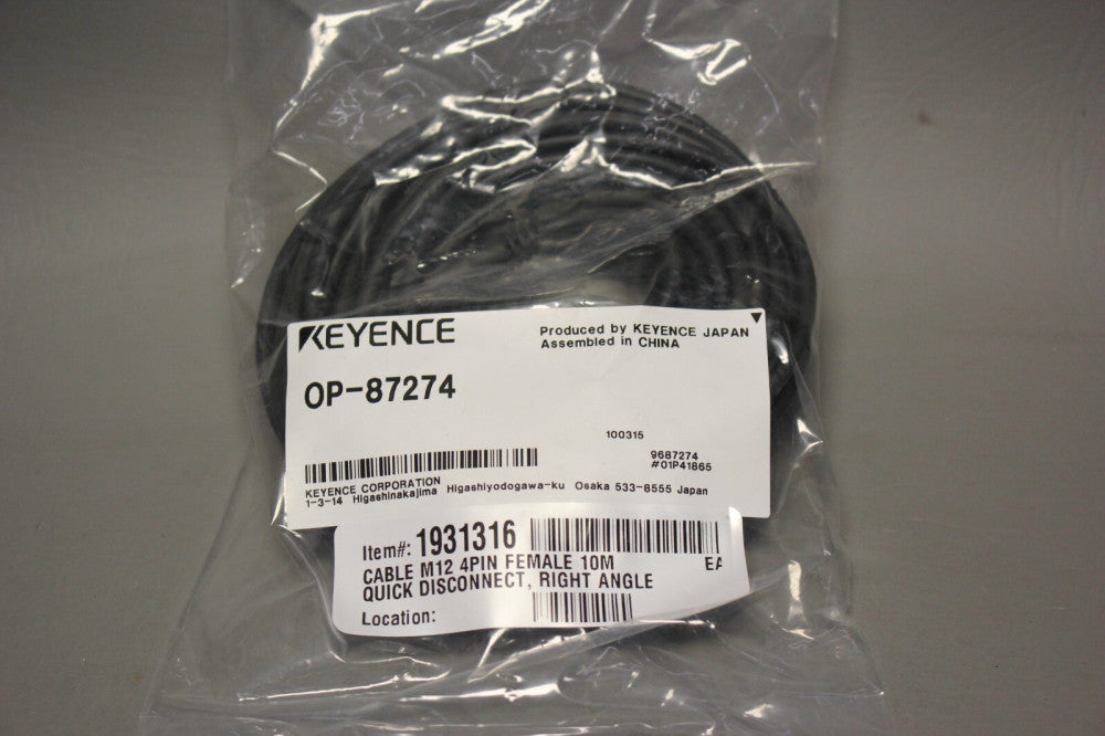 KEYENCE NEW OP-87274 CONNECTOR CABLE