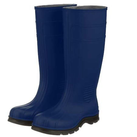 Zoro Select 445L40 Men's Line Tuff Tall Rubber Boots, Plain Toe, 15" Height,