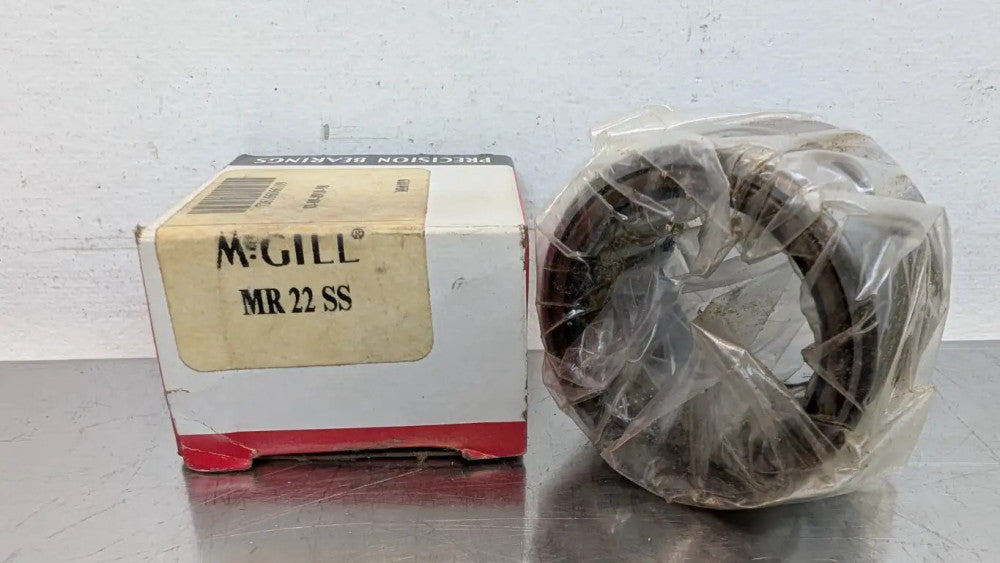 McGill MR 22 SS Needle Roller Bearing 1.3750" ID 1.8750" OD 1.25" Wide