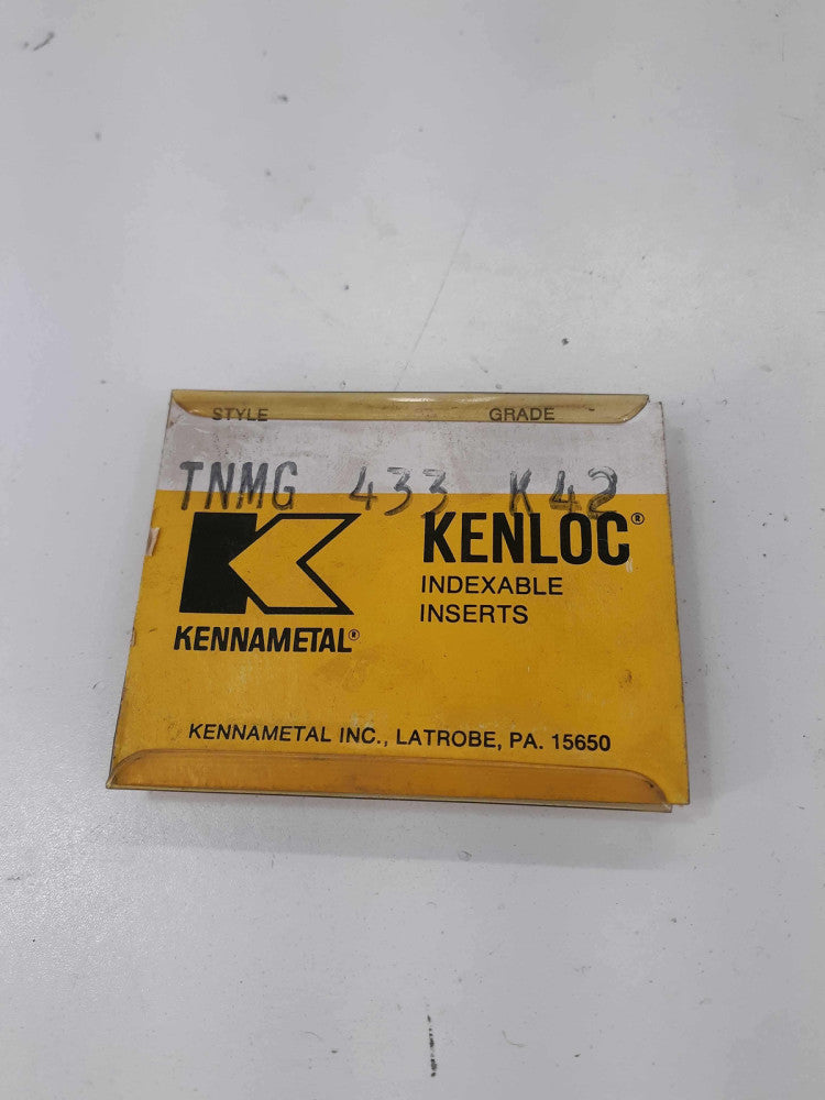 Kennametal TNMG 433 K42 Kenloc Indexable Inserts
